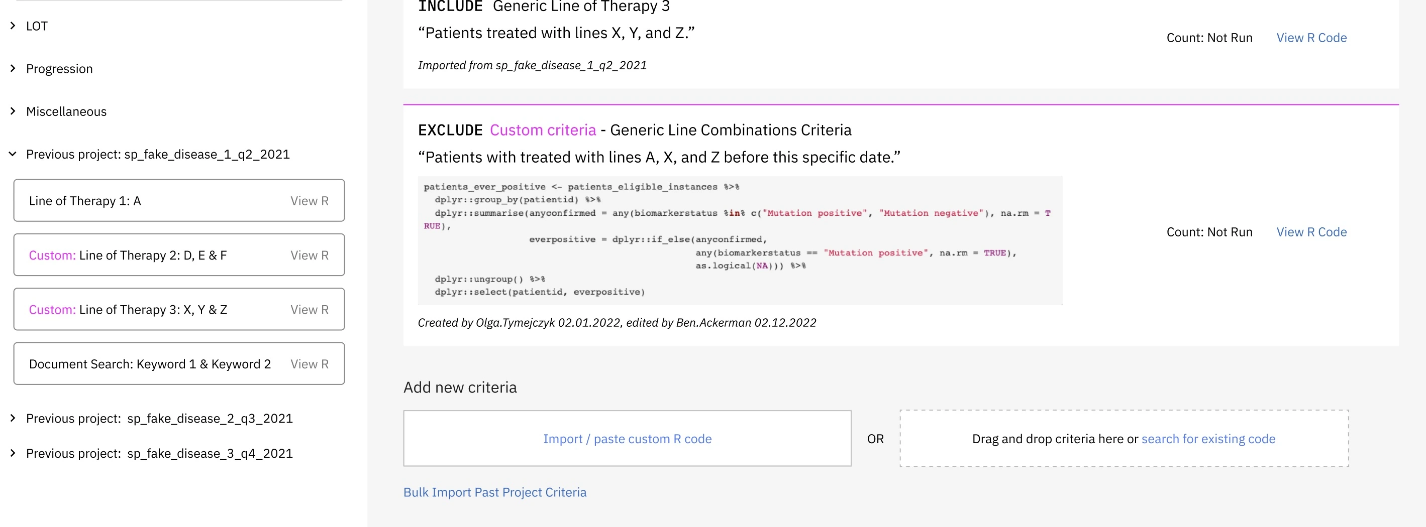 UI explorations for hybrid selection