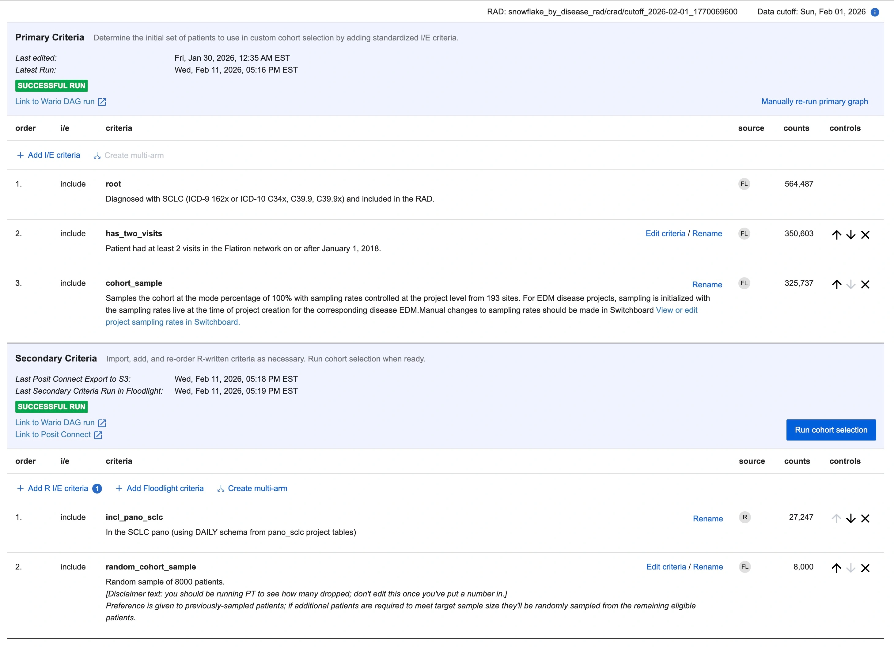 Final Hybrid Cohort Selection UI
