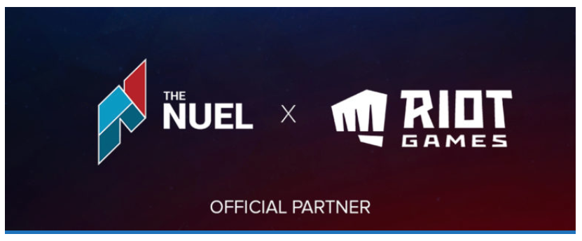 A partnership announcement post between Riot Games and The NUEL.